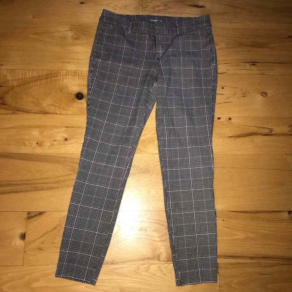 Women’s Gray Plaid Work Pants